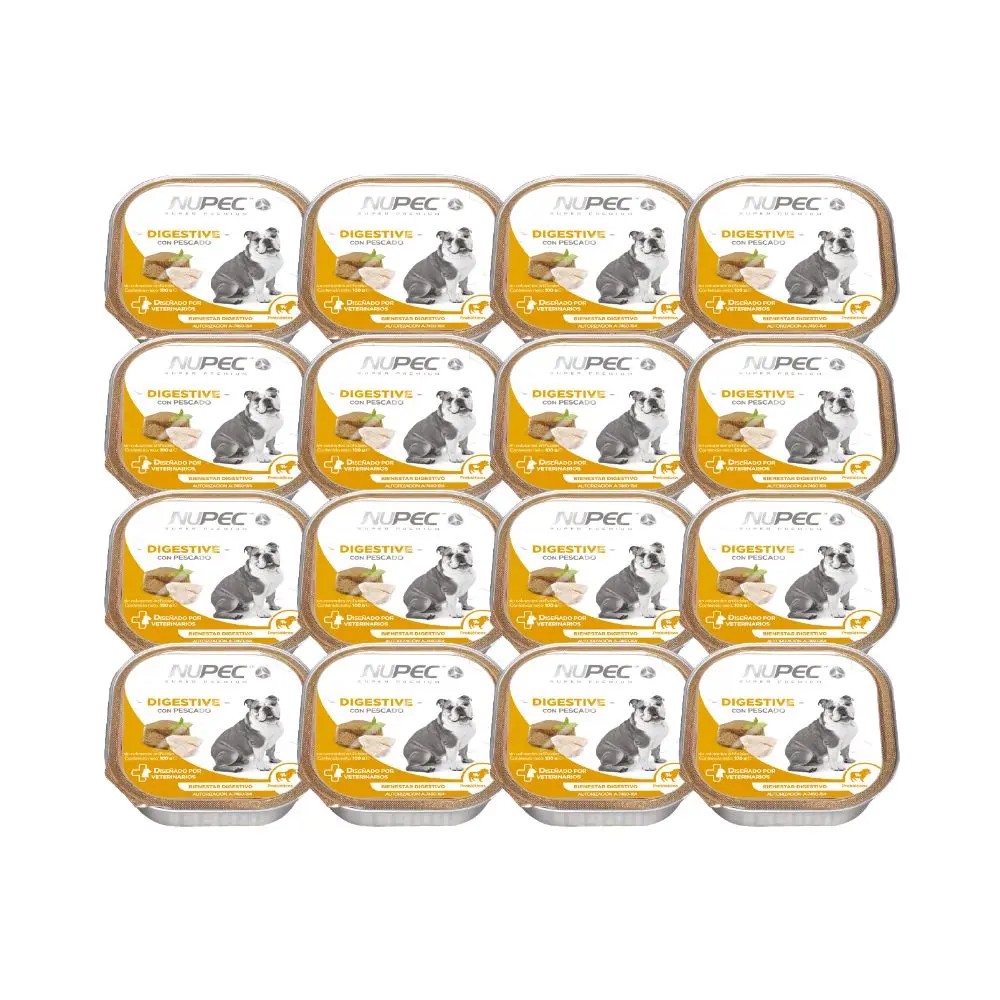 [NP-HM-DH-SKIT-16LATAS] Nupec Alimento Humedo Digestive para Perro Adulto Super Kit 16 Latas