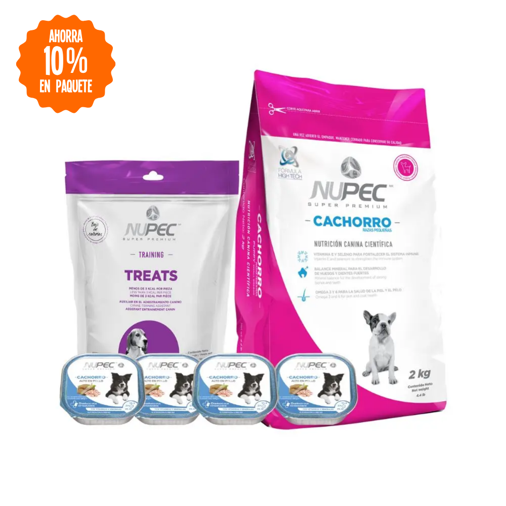 Paquete Cachorro Raza Pequeña 2 kg