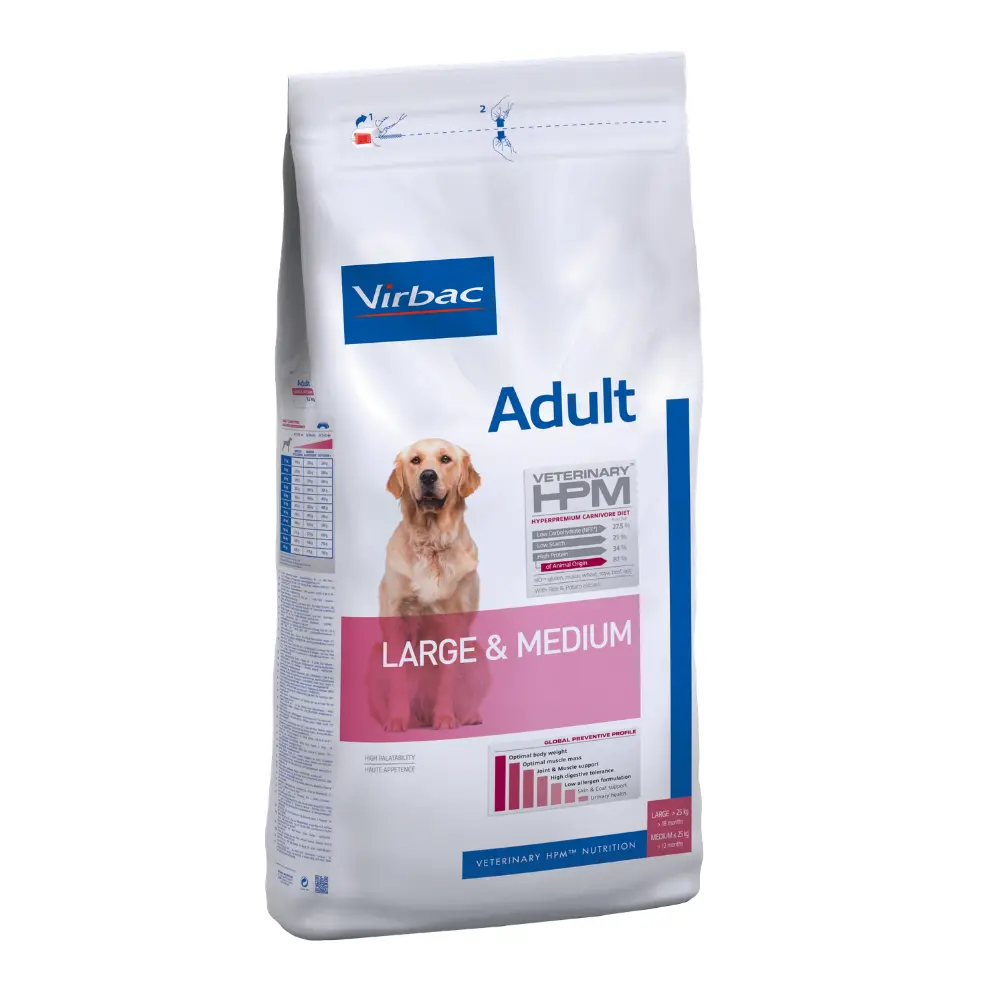 Virbac Alimento Seco para Perro Adulto Raza Mediana/Grande 16 kg