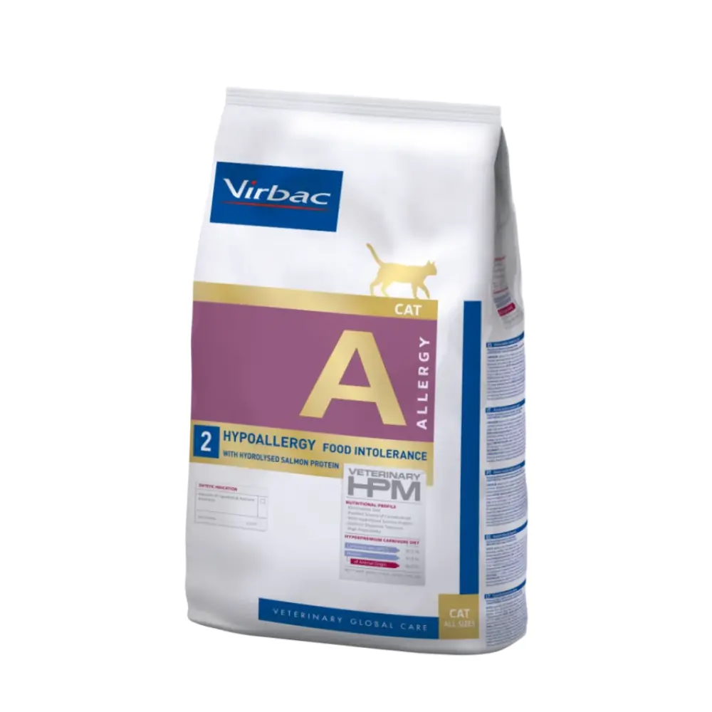 Virbac Alimento Seco Hypoallergy con Proteina Hidrolizada para Gato Adulto Receta Pescado 3 kg