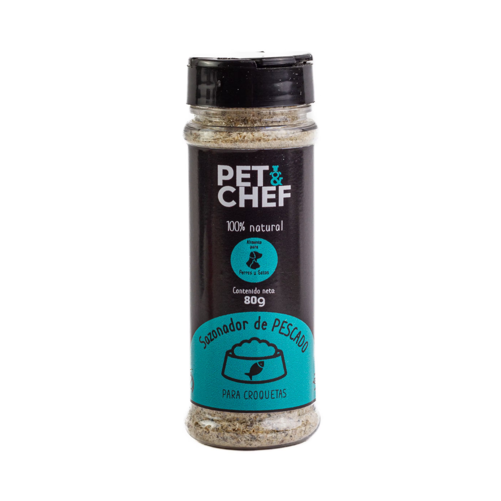 [PNC-SAZ-PDO-80G] Pet N Chef Sazonador para Perro y Gato Receta Pescado 80 g