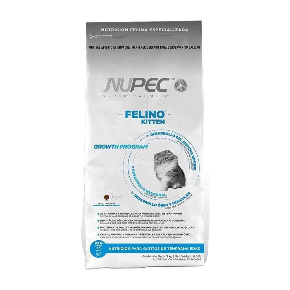Nupec Felino Alimento Seco para Gatito 3 kg
