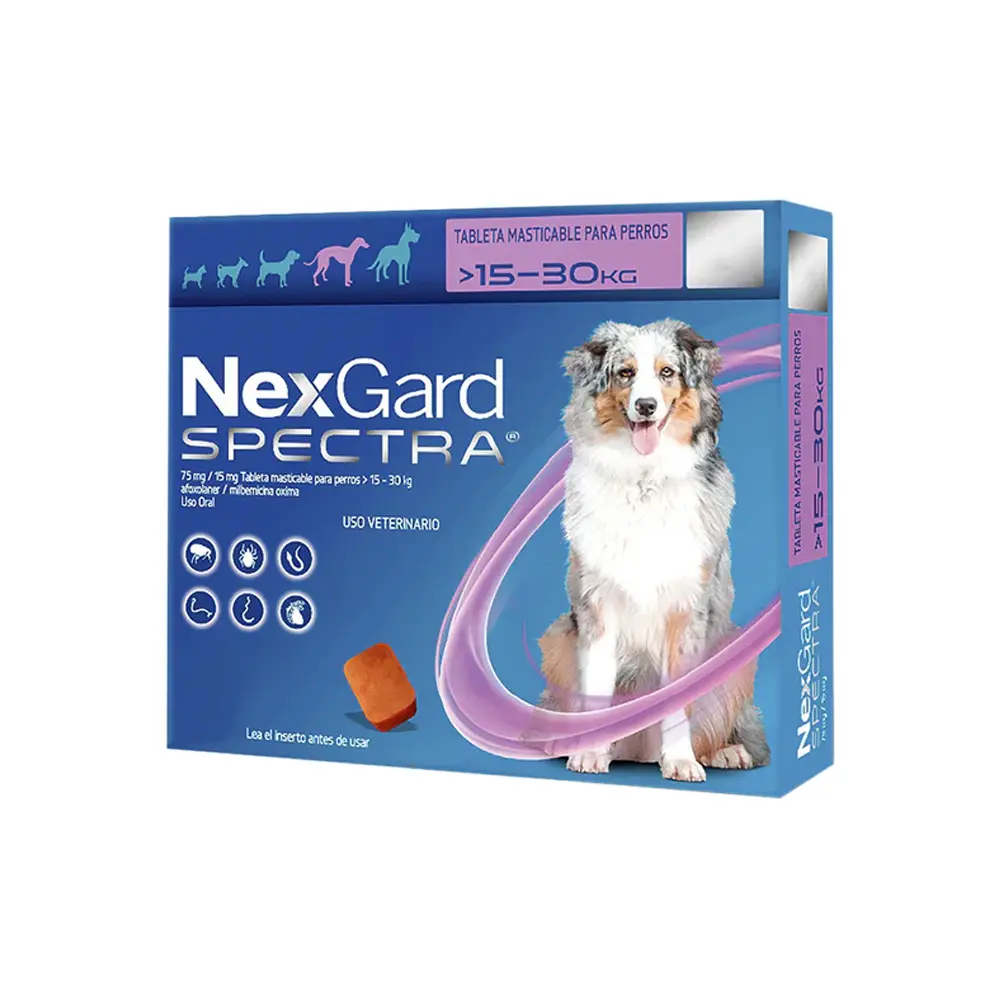Nexgard 3 Tabletas Desparasitantes para Perro de 15.1 a 30 kg